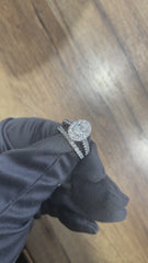 2pc White gold diamond ring
